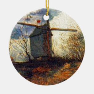 Ornamento De Cerâmica Le Moulin de la Galette Van Gogh