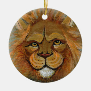 Ornamento De Cerâmica Leão que pinta advogados legais da lei do juiz