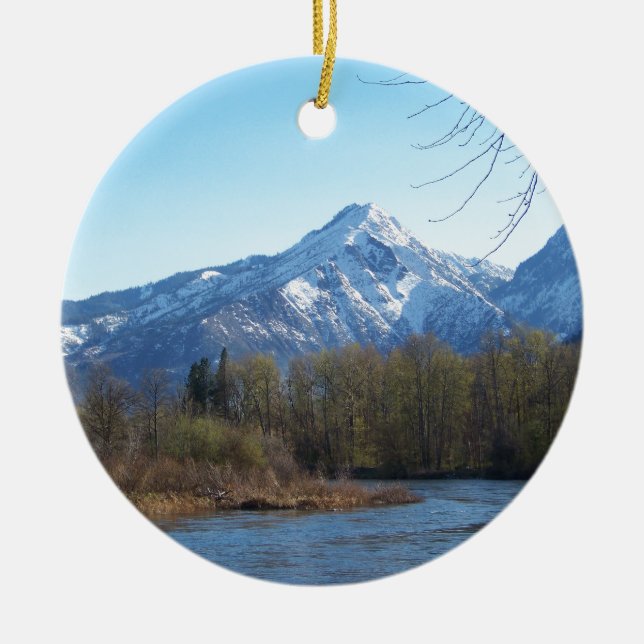 Ornamento De Cerâmica Leavenworth (Frente)