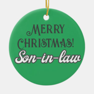 Ornamento De Cerâmica Legal Tipografia Moderna Feliz Natal