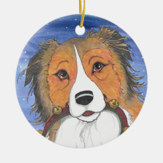 Ornamento De Cerâmica Legenda dos Papais noeis Sleighbells 2019 Ornament