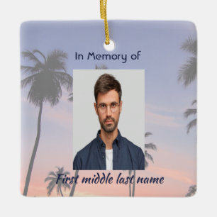 Ornamento De Cerâmica Lembrança Cristã Memorial Praia Tropical