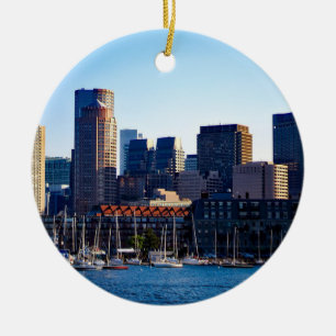 Ornamento De Cerâmica Lembrança da lembrança do Natal de Boston