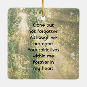 Ornamento De Cerâmica Lembrança Memorial Sunshine Golden Forest