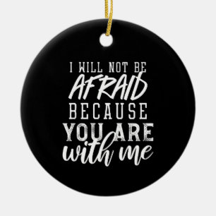 Ornamento De Cerâmica Lembrete baseado na fé: Confiança no Lord Ver II