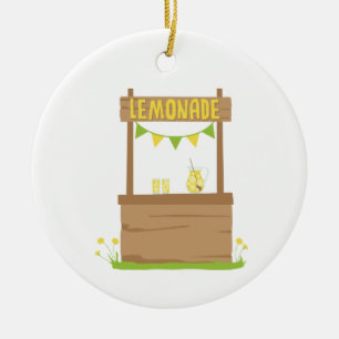 Ornamento De Cerâmica Lemonade Stand