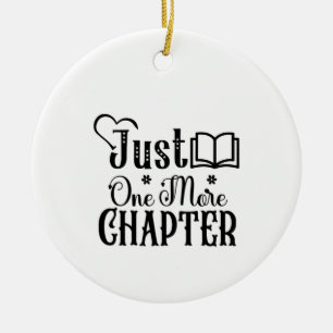 Ornamento De Cerâmica Lendo Arte Apenas Mais Um Capítulo