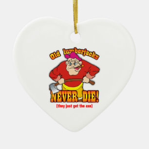 Ornamento De Cerâmica Lenhador