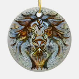 Ornamento De Cerâmica Leo Veneza