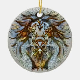 Ornamento De Cerâmica Leo Venice