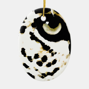 Ornamento De Cerâmica Leopardo Eye
