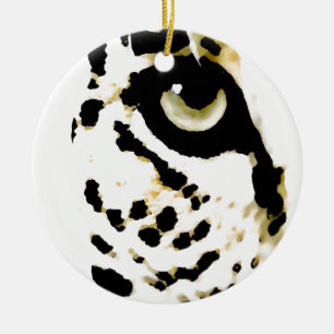 Ornamento De Cerâmica Leopardo Eye