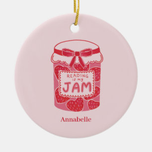 Ornamento De Cerâmica Ler é meu doce amante de livros