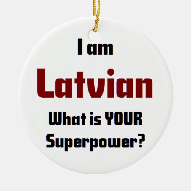 Ornamento De Cerâmica letão (Frente)