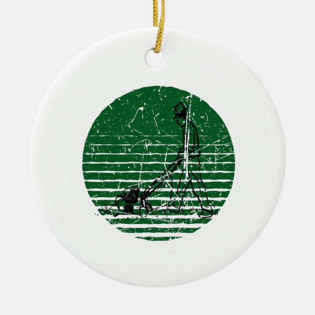 Ornamento De Cerâmica Letra de força (Frente)