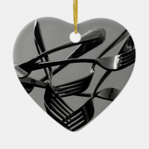 Ornamento De Cerâmica Levitação do garfo