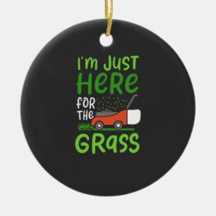 Ornamento De Cerâmica Lewn Mower