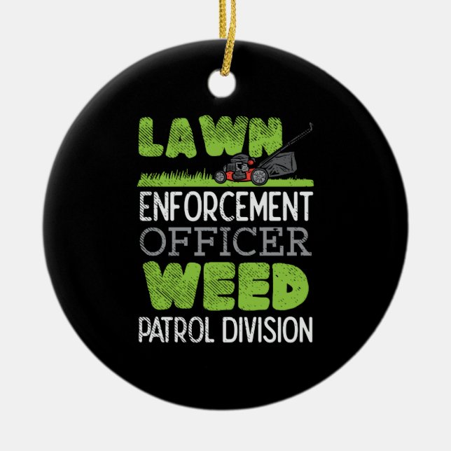 Ornamento De Cerâmica Lewn Mower (Frente)