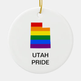 Ornamento De Cerâmica LGBTQ UTAH ORDENA Cerâmica