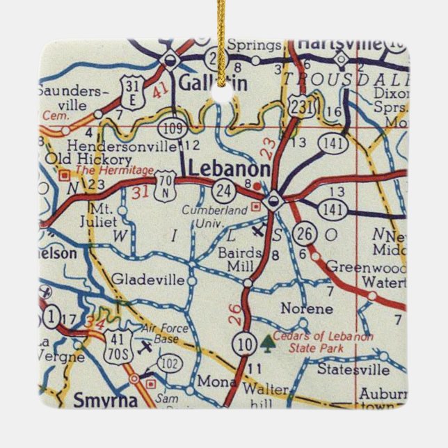 Ornamento De Cerâmica Líbano TN (Verso)