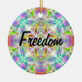 Ornamento De Cerâmica "Liberdade - Liberdade"