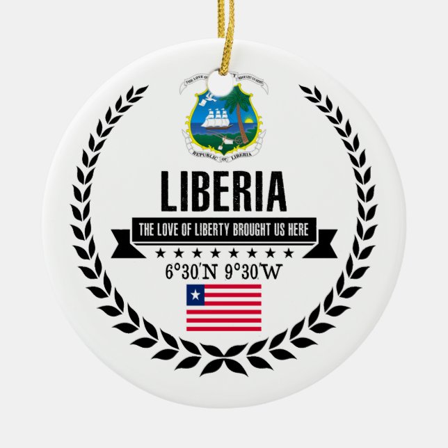 Ornamento De Cerâmica Libéria (Frente)