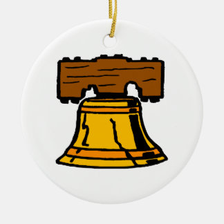 Ornamento De Cerâmica Liberty Bell