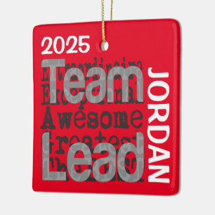 Ornamento De Cerâmica Líder de Equipe PERSONALIZADO