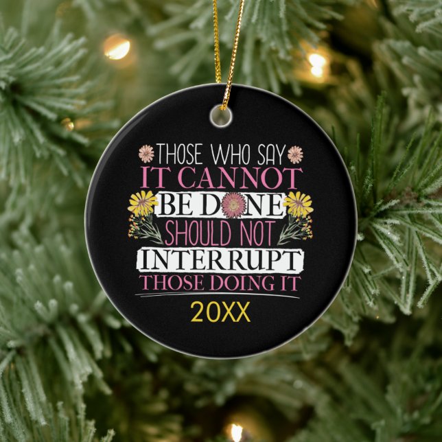 Ornamento De Cerâmica Líder Feminina Empoderada (Árvore)