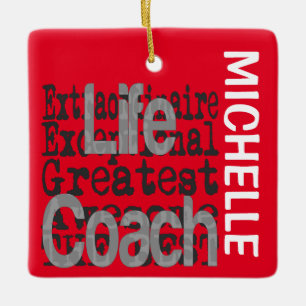 Ornamento De Cerâmica Life Coach Extraordinaire CUSTOM