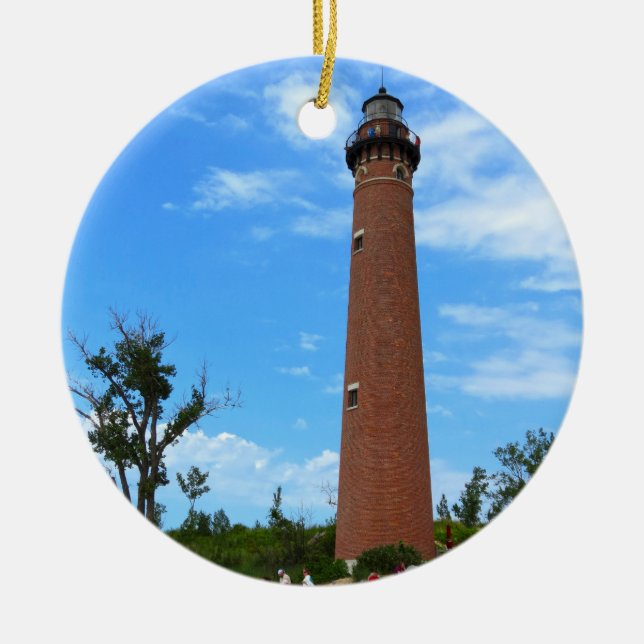 Ornamento De Cerâmica Ligthouse Pequeno Sable (Frente)