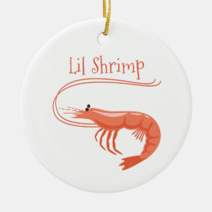 Ornamento De Cerâmica Lil Shrimp