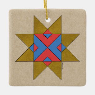 Ornamento De Cerâmica Lincolnshire Auseklis Witch Mark