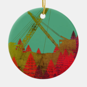 Ornamento De Cerâmica Linda Arte do Engenheiro de Operação Northwest Cra