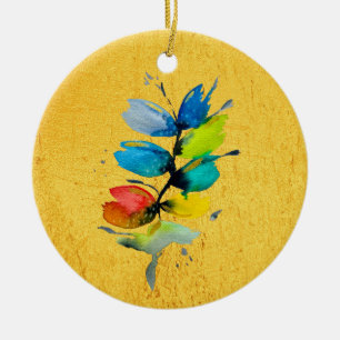 Ornamento De Cerâmica Linda flor floral a granel