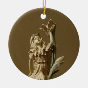 Ornamento De Cerâmica Linda Ornação de Árvore de Natal Angel