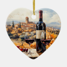 Ornamento De Cerâmica Linda Toscana Painting Painting Art