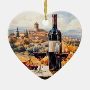 Ornamento De Cerâmica Linda Toscana Painting Painting Art