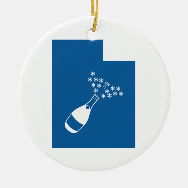 Ornamento De Cerâmica Linda Utah (Frente)