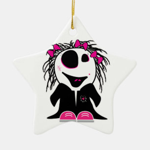 Ornamento De Cerâmica linda zombiezinha