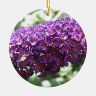Ornamento De Cerâmica Lindas Ornações de Flores de Budas Roxas