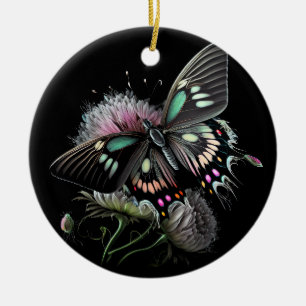 Ornamento De Cerâmica lindíssima borboleta-flor