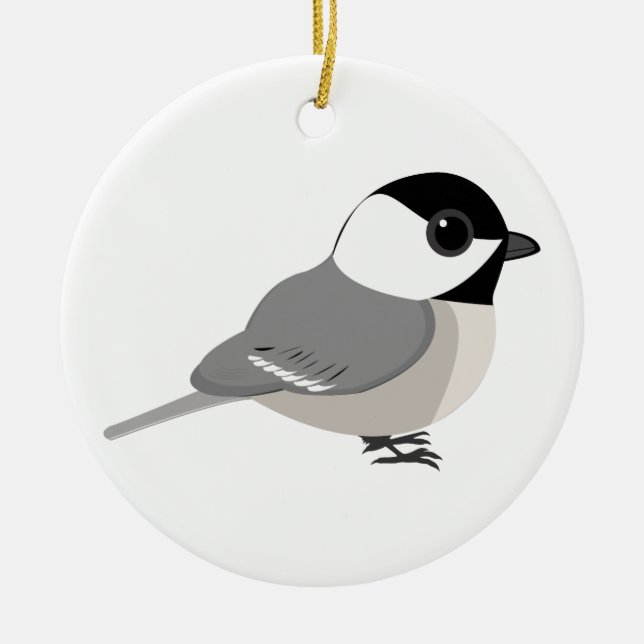 Ornamento De Cerâmica Lindo Pintarroxo Chibi (Frente)