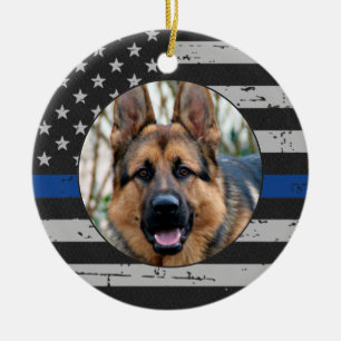 Ornamento De Cerâmica Linha Azul Fino - Na Memória Adorável - Cachorro