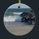 Ornamento De Cerâmica Linha costeira<br><div class="desc">Linha costeira</div>