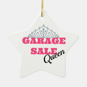 Ornamento De Cerâmica Linha da rainha da venda de garagem