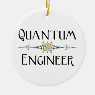 Ornamento De Cerâmica Linha de Engenheiro Quântica