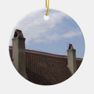 Ornamento De Cerâmica Linha do telhado