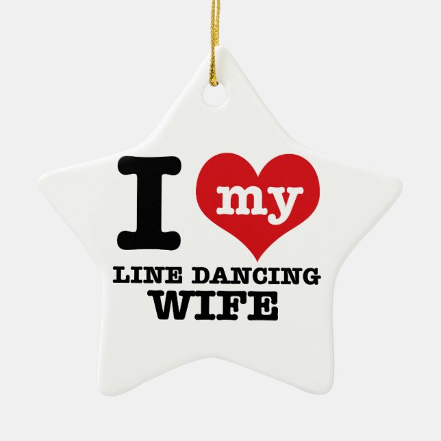 Ornamento De Cerâmica Linha esposa da dança (Frente)