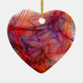 Ornamento De Cerâmica Linhas do vermelho